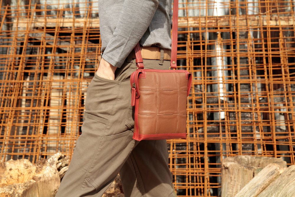 SADDLE BAG - FIRE & HIDE | COGNAC