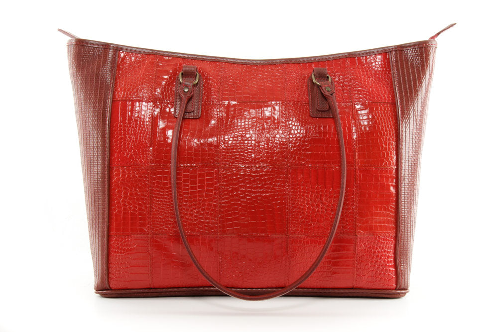 FIRE & HIDE TOTE BAG - RED RED