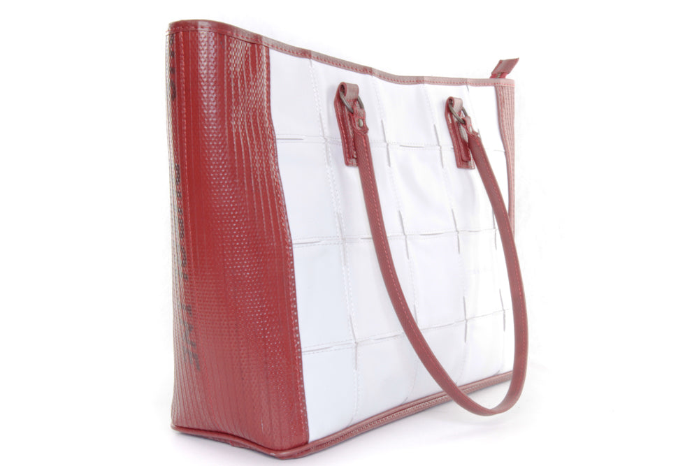 FIRE & HIDE TOTE BAG - WHITE