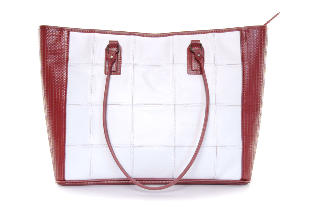 FIRE & HIDE TOTE BAG - WHITE