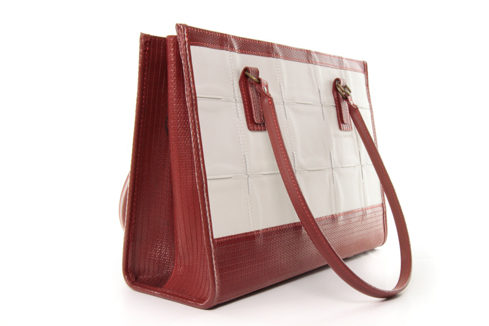 FIRE & HIDE TOTE QUADRATA | WHITE