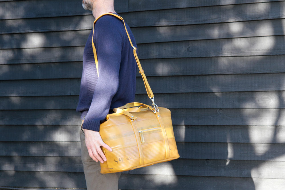 FIRE-HOSE GLADSTONE BAG | YELLOW