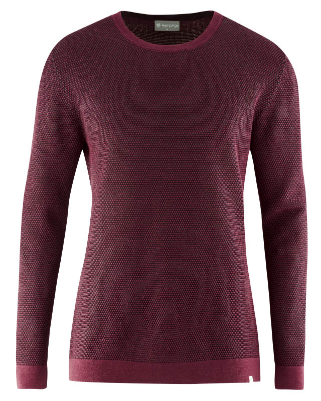 Pullover punto seme uomo – canapa e cotone biologico