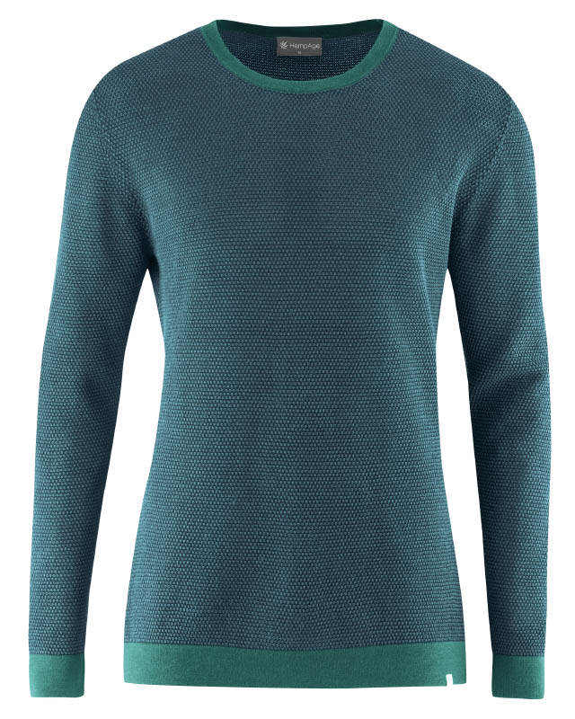 Pullover punto seme uomo – canapa e cotone biologico