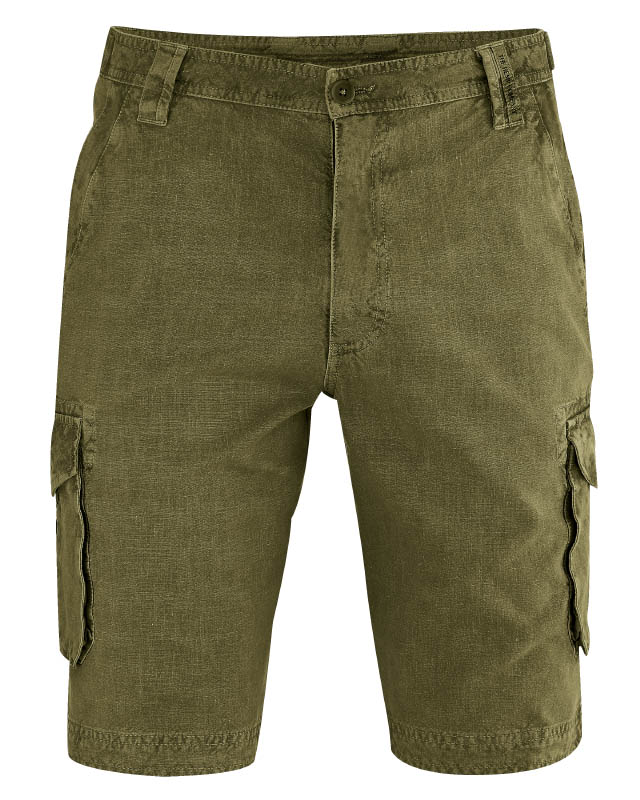Cargo shorts in canapa e cotone organico