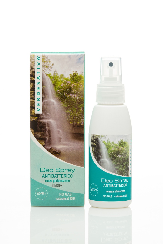 Deodorante Spray (no gas) - antibatterico unisex 100% naturale