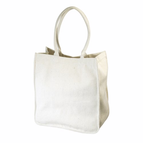 Shopper in cotone riciclato naturale