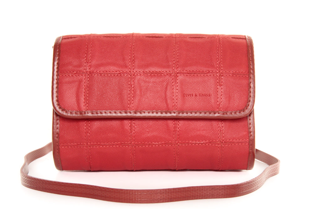 FIRE & HIDE CROSSBODY BAG | RED