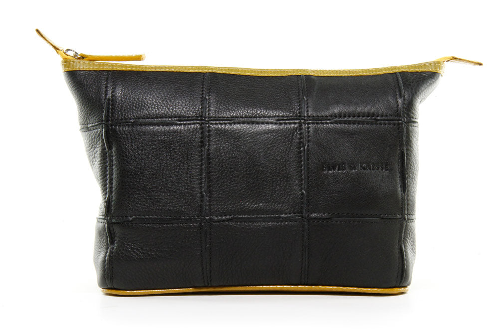 FIRE & HIDE COSMETICS CASE - BLACK | YELLOW