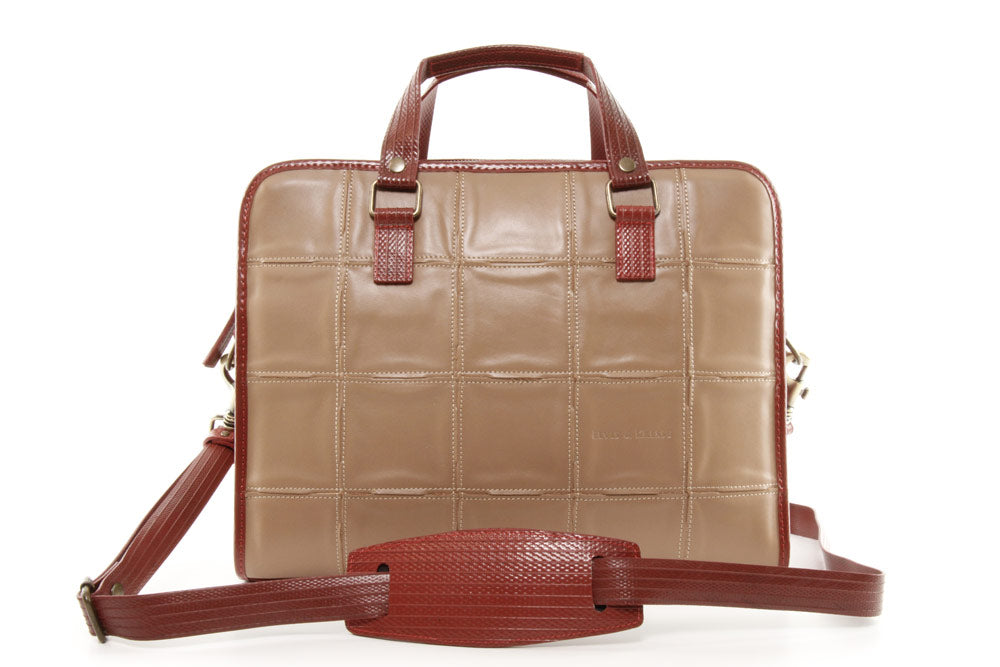 FIRE & HIDE COMPACT BRIEFCASE | CHAMPAGNE (copia)