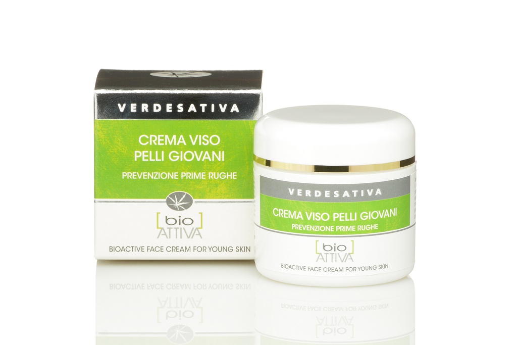 Crema viso Bioattiva PELLI GIOVANI (prevenzione prime rughe)