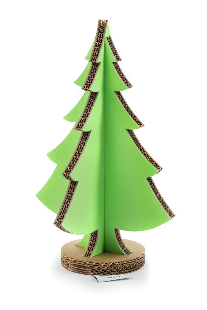 Albero di Natale in Cartone 100% riciclabile - 45 verde