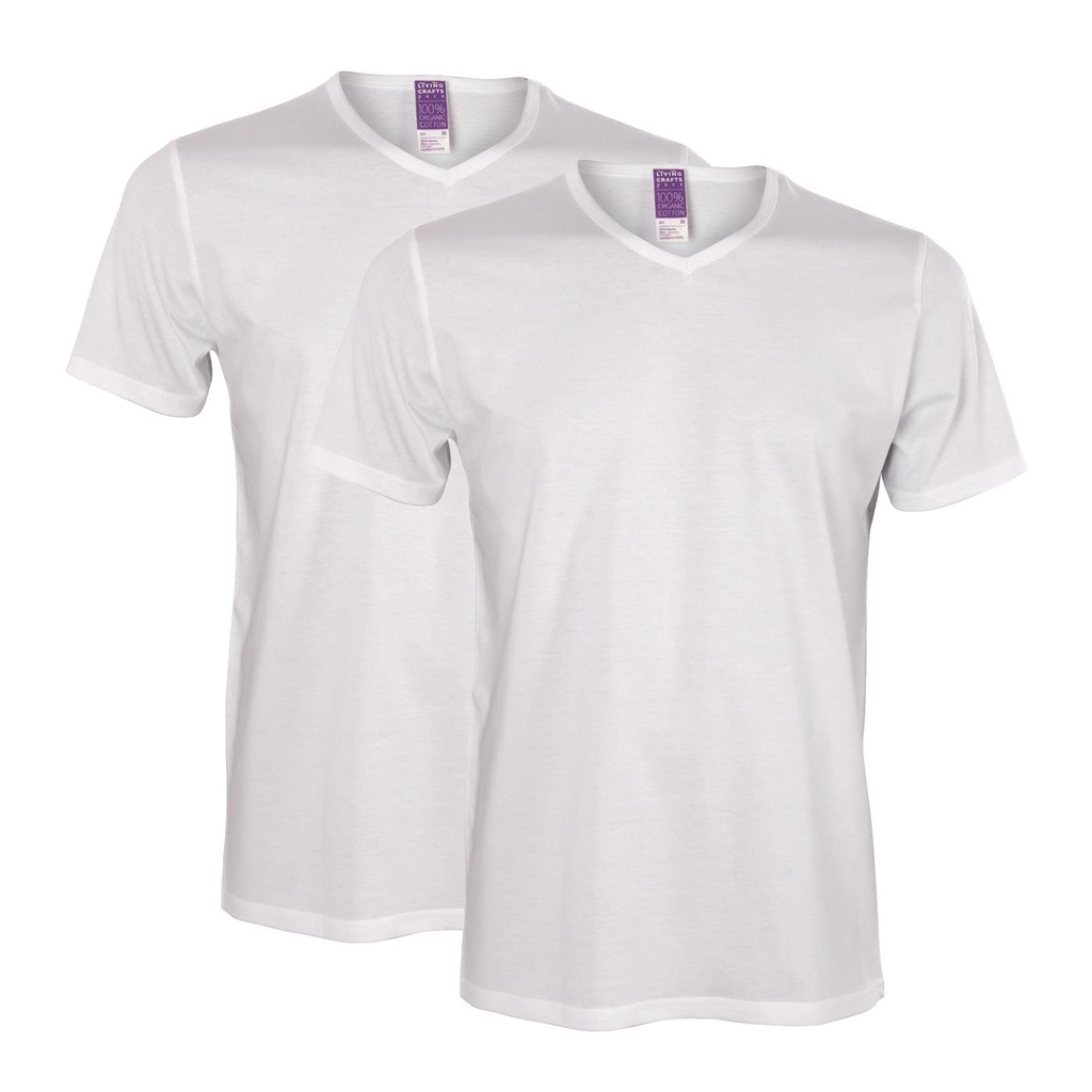 T-shirt uomo 100% cotone bio - conf 2 pz.