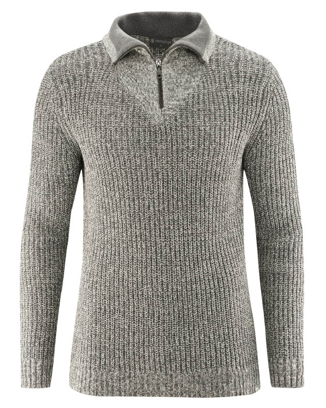 Maglione uomo Canapa e Cotone bio riciclati