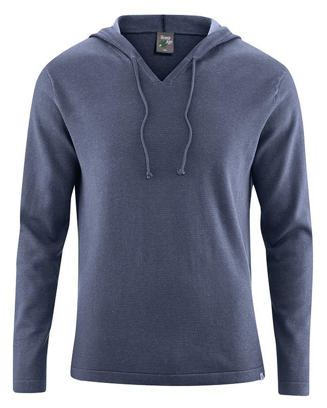 Jim - Hoody maglia in cotone organico e canapa