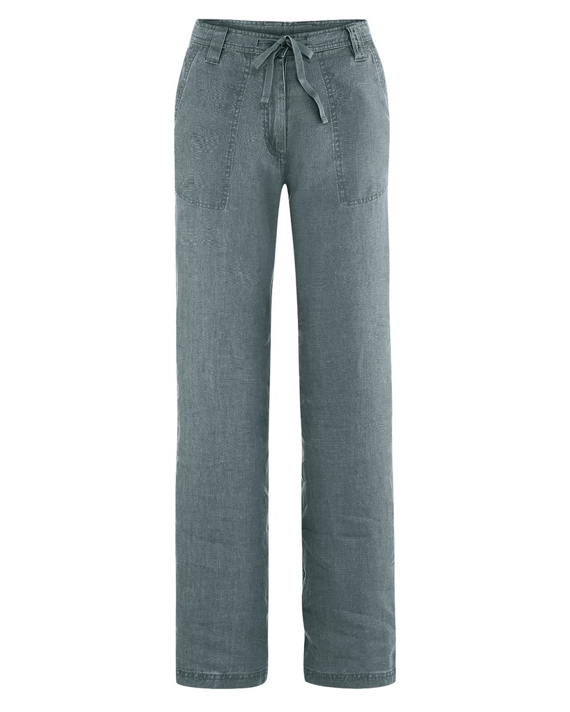 Stefanie - pantalone con cluise in pura canapa