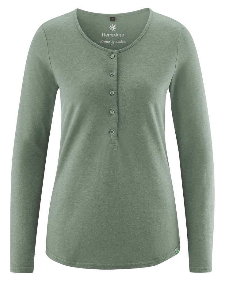 Longsleeve maglia a maniche lunghe canapa e cotone biologico