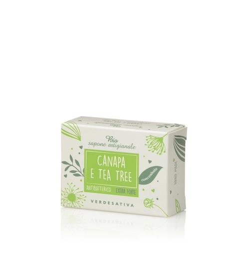 [VS-8285] Bio sapone artigianale extra forte canapa e tea tree