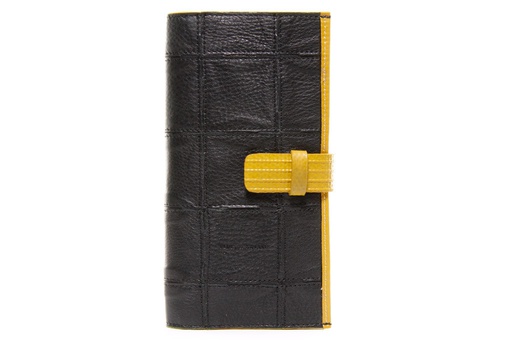 [KRE-WAL-F-BKY] TRAVEL WALLET FIRE & HIDE | BLACK YELLOW