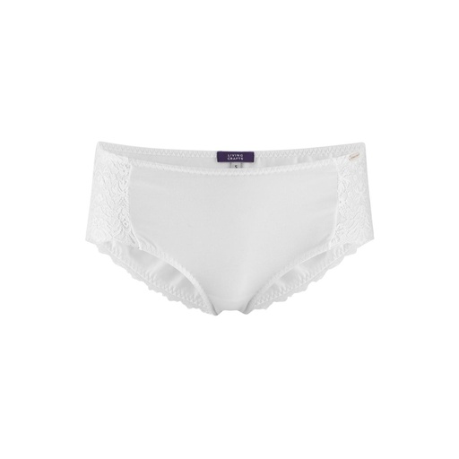 Evana -  Panty bianco cotone biologico