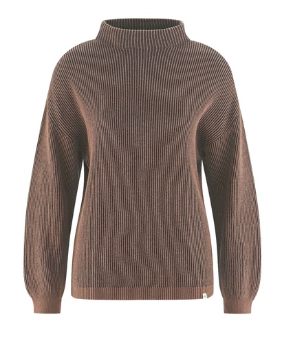 Maglia con collo alto - canapa e cotone invernale