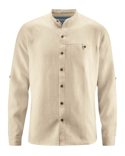 Camicia Casual colletto stand-up