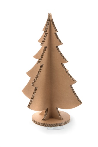[ALB-V01-45] Albero di Natale in Cartone 100% riciclabile - 45 avana