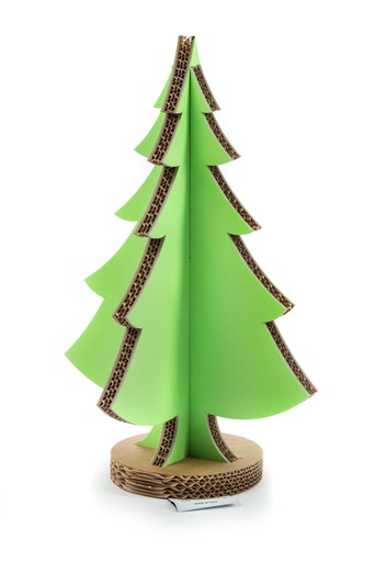 [ALB-V01-45-VE] Albero di Natale in Cartone 100% riciclabile - 45 verde